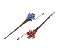 Gatuida 2pcs Elegant Ethnic Style Hair Stick with Tassel for Women Handmade Hair Chopsticks Hairpin Accessories for Messy Bun and Classic Hairstyles