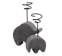 Gatuida 2pcs Elephant Grey Cement Air Plant Holder Rack Small Decorative Plant Stand for Indoor Tillandsia Display with Ventilated Structure and Fine Workmanship