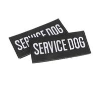 Gatuida 2pcs Embroidered Service Dog Patches Sew Iron on Comfortable Polyester Fabric for Small Dogs for Training Walking and Travel