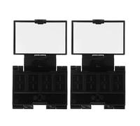 Gatuida 2pcs Empty Lipstick Palette: Three-layer Folding Makeup Blush Pan - DIY Palette for Eyeshadow Powder Blush Highlighter Lipstick