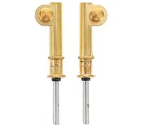 Gatuida 2pcs Erhu Tuning Pegs Copper Shaft Replacement Accessories for String Instrument with Non-slip and Improved Stability Features, Yellow Colour, Suitable for Erhu Players