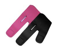 Gatuida 2pcs Face Lifting Belt V Face Chin Strap for Thin Masseter Muscle Support Elastic Design for Slimming and Firming Facial Skin Black and Rosy Colors