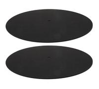 Gatuida 2Pcs Felt Turntable Mat Static Record Player Platter Mats for Vinyl Durable Shock Resistant Reduces Vibration Static Noise