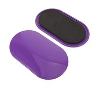 Gatuida 2pcs Fitness Sliders Discs Oval Purple Non-slip Core Stability Workout Sliding Pads for Abdominal Muscle Training Gliding Plates for Gym Yoga and Home Exercise