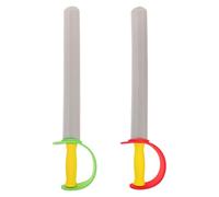 Gatuida 2pcs Foam Swords For Play Fighting - Children Foam Sword Plaything Toy Cosplay Costume Parties Fencing Training - Medieval Stage Props For Performance