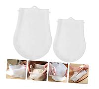 Gatuida 2Pcs Food Grade Silicone Kneading Pouch Non Stick Dough Mixing Bags with High Temperature Resistance and Non Slip Base Baking Tool for Homemade Bread and Pastry Preparation White