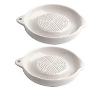 Gatuida 2pcs Food Grinder Ceramic Grinding Bowls Simple Garlic Mashers Mashers for Pumpkin Spices