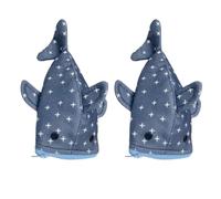 Gatuida 2pcs Funny Shark Pencil Case: Small Fish Shaped Pencil Pouch, Animal Shape Stationery Bag with Zipper, Ocean Theme Cute Organizer for Boys Girls School