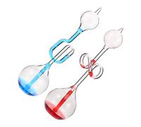 Gatuida 2pcs Glass Hand Boiler Energy Transfer Science Experiment Color Changing Hourglass for Learning Activities Home Office Decorative Art Craft