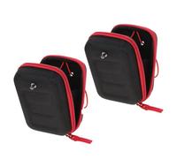 Gatuida 2pcs Golf Rangefinder Carry Bag Set with Red Zipper, Small Protective Storage Case for Golf Accessories and Outdoor Hiking Equipment