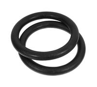 Gatuida 2Pcs Gymnastic Rings Durable Fitness Rings for Strength Training Bodyweight Workouts Home Gym Accessories Black