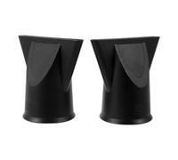 Gatuida 2pcs Hairdryer Narrow Concentrator, Fits 4.5cm Outlet Air Nozzle | Hair Dryer Nozzle Replacement for Fine Hair, Airflow Director Attachment, Round Brush Blowout Black