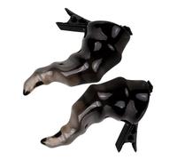 Gatuida 2pcs Halloween Cosplay Evil Horn Hair Clips Black Half Devil Horns Hair Accessories for Party and Masquerade