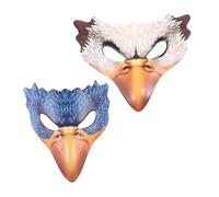 Gatuida 2pcs Halloween Eagle Mask: Pu Foam Long Noses Bird Animal Costume Face Mask for Halloween Carnival Masquerade Cosplay Fun Party