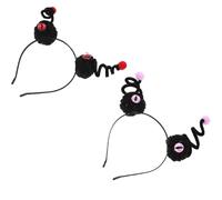 Gatuida 2pcs Halloween Eyeball Headband Set Elastic Monster Hair Hoop for All Ages Secure Fit Scary Costume Accessory for Party Carnival Stage Cosplay with Red and Purple Eye Design