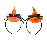 Gatuida 2Pcs Halloween Witch Hat Headbands Witch Hair Bands for Costume Parties Cosplay Banquets Halloween Dress Up Accessories Unique Party Headbands for Women and Friends