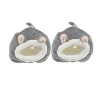 Gatuida 2PCS Hamster Nest Bed with Breathable Airflow Design Ultra Soft Cotton Warm Shelter for Dwarf Hedgehogs Small Pets Cozy Winter Sleeping Pouch with Easy Clean Material for Gerbils