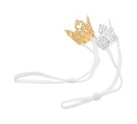 Gatuida 2pcs Hamster Tiny Tiara Crown for Small Animals Soft Comfortable Pet Dress Up Headwear Royalty-inspired Photo Prop for Rabbits Guinea Pigs Hamsters for Parties Celebrations