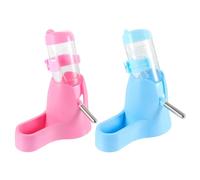 Gatuida 2pcs Hamster Water Bottle: Small Animals Water Dispenser 80ml for Home and Garden - Leakproof Drinking Feeder Roller Bead for Chinchilla Rabbit Groundhog