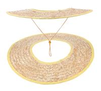 Gatuida 2pcs Hard Hat Sun Shade Brim Guard Straw Helmet Sunshade for Construction Workers Lightweight Breathable UV Protection Outdoor Gardening Site Building Random Color