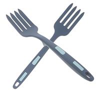 Gatuida 2Pcs Heat Resistant Silicone Cooking Fork Portable Pasta and Salad Mixing Utensils Non Toxic Kitchen Tools for Spaghetti and Everyday Cooking