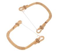 Gatuida 2pcs Heat-Resistant Teapot Handle Replacement Japanese-Style Rattan Grip for Kung Fu Tea Kettles Ergonomic Comfortable Hold Fit for Various Teapot Styles
