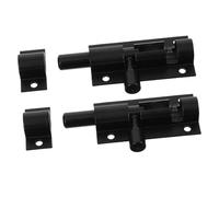 Gatuida 2pcs Heavy Duty Metal Door Latches Thickened Security Locks for Wooden Gates Barn Doors Bathrooms Bars Smooth Sliding Bolt Lock for Home Safety
