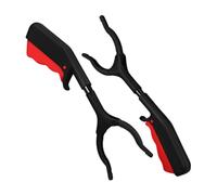Gatuida 2pcs Heavy Duty Plastic Litter Picker Grabber with Precision Teeth Ergonomic Handle Trash Reacher Tool for Elderly and Outdoor Use Garbage Claw Grabber for Easy Object Pickup