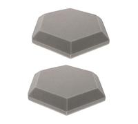Gatuida 2Pcs Hexagon Acoustic Panels for Indoor Noise Reduction Sound Insulation Treatment Pads for Home Studios Game Rooms and Offices Easy Installation High Density Grey Color