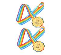 Gatuida 2pcs Ice Skating Medals Gold Metal Award with Neck Ribbons for Youth Sports Events Lightweight Participation Medals for Kindergarten Competitions and Team Celebrations