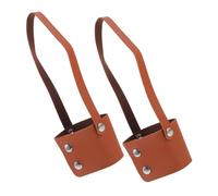 Gatuida 2pcs Insulated Faux Leather Cup Holder Sleeve with Strap Stylish Portable Coffee and Tumbler Carrier Bag for Hot Drinks Wear Resistant Drink Caddy for Outdoor Use