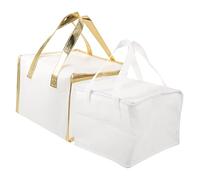 Gatuida 2pcs Insulated Food Bag Cooler Handle Large Capacity Insulation Lunch Bag for Picnic