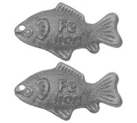 Gatuida 2pcs Iron Fish: Natural Source of Iron for Health - Deficiency Solution for Vegans Athletes Pregnant Women Easy to Use - Kitchen Cooking Supplies