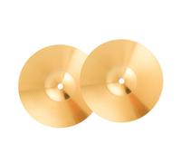 Gatuida 2pcs Jazz Drum Professional Cymbals Brass Replacement Drum Cymbals with Sturdy Construction and Anti-rust Finish Suitable for Musicians