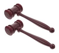 Gatuida 2Pcs Judge Gavel Portable Plastic Court Hammer for Role Knocking Sound for Halloween Costume and School Plays Young Lawyers and Auctioneers