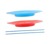 Gatuida 2pcs Juggling Spinning Plates with Sticks Circus Performance for Adults Beginner Skill Game for Parties and Street Shows