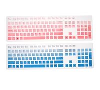 Gatuida 2PCS Keyboard Protector Skin for Durable Washable Flexible Dust Cover with Non Slip Surface Gradient Design Compatible with Dell Desktop Keyboards