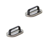 Gatuida 2pcs Kitchen Descaling Clean Rub Nano Diamond Emery Brush Cleaning Tools for Pots and Pans Effective Eraser Sponge Brush Handle for Stain Remover