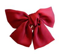 Gatuida 2PCS Large Red Bowknot Hair Clip Cloth Hair Accessories for Women Elegant Barrette Bobby Pins for Party and Daily Wear for Ladies