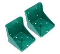 Gatuida 2pcs Large Sheep Salt Feeder Rack PP Material Farm Mineral Block Holder for Cattle Horse Livestock Feeding Stable Salt Licking Tray