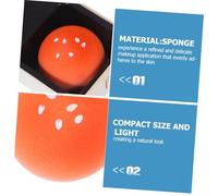 Gatuida 2pcs Makeup Sponge Puff for Face Dry Wet Dual Use with Bread Shape Nonabsorbent Powder Puff Foundation Applicator Skin Friendly Sponges for Sensitive Skin