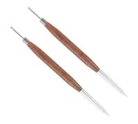 Gatuida 2pcs Manicure Nail Art Sculpture Pen Silicone Handle for Gel Foil Carving Drawing Shaping Home Salon