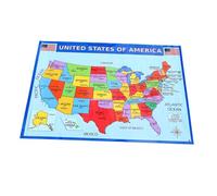Gatuida 2pcs Map Hanging Wall America Map Geography for Learning America Education Poster of for for Boys and Girls Educational Posters for Toddlers in Bedroom Classroom