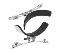 Gatuida 2pcs Marching Drum Leg Rest Snare Drum Holder Stainless Steel Lightweight Portable Silver Snare Support Accessory for Marching Bands Performance