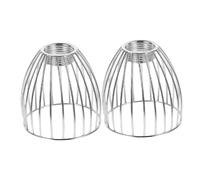 Gatuida 2pcs Metal Birdcage Lampshade Cage Pendant Light Shade Vintage Industrial Ceiling Lamp Fixture Compatible with Bulbs for Bedroom Dining Room DIY