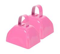 Gatuida 2pcs Metal Cowbells for Football Noise Makers Small Hand Bells Cheering at Sporting Events Wedding Party Decorations