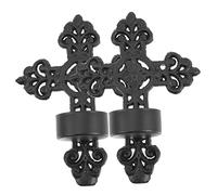 Gatuida 2pcs Metal Cross Wall Sconce Candle Holders Elegant Tea Light Holders for Home Decor Wall Mounted Candle Stands Stylish Accent for Weddings and Living Spaces