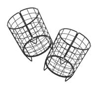 Gatuida 2pcs Metal Rabbit Hay Feeder Rack for Cages Iron Hay Holder for Guinea Pigs and Small Animals Smooth Edges for Safe Slow Feeding Stable Self Feeding Manger to Minimize Waste and