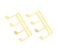 Gatuida 2pcs Metal Sheet Music Folder Clips for Guitar Piano Violin Outdoor Playing Music Note Fastener and Page Holder Book Clip for Stationery