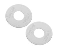 Gatuida 2pcs Metal Toggle Switch Plate Guitar Accessories Selector Indicator Ring Rhythm Treble Washer Ring for Electric Guitar Parts Control Switch Plate
